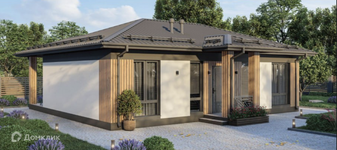 Проект дома «R-104» компании Regnum из материала Керамзитобетонные блоки площадью 104м² под ключ за 6500000₽ в Донецке | 1 этаж, 3 спальни, 1 санузел – Домклик