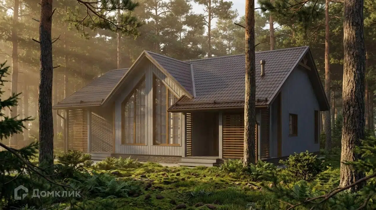 Проект дома «КД-140» компании OLLATALO из материала Каркасный дом площадью 97м² под ключ за 5528000₽ в Донецке | 1 этаж, 3 спальни, 1 санузел – Домклик