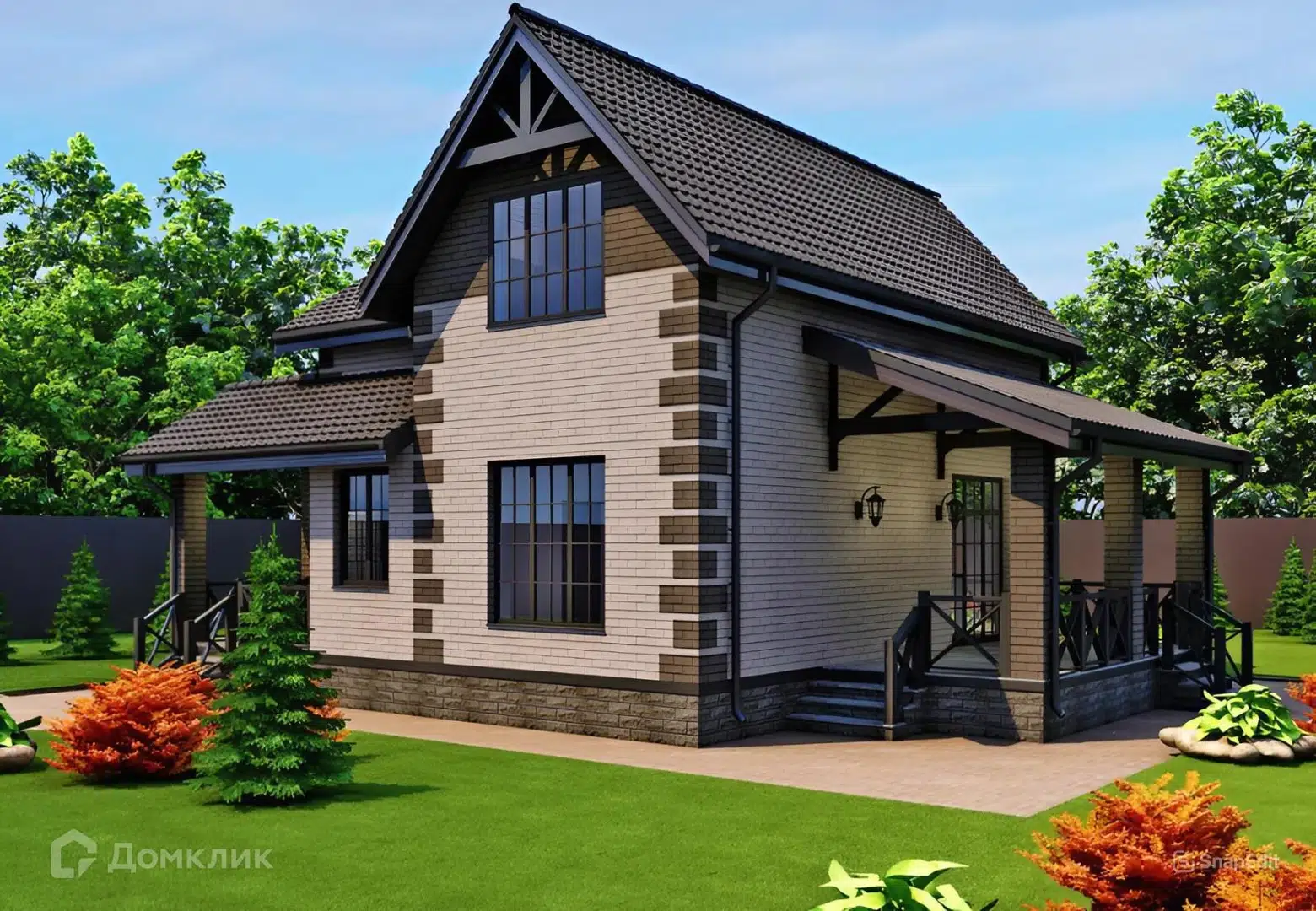 Проект дома «Граф» компании Везём Дом из материала Газобетонные блоки площадью 131.15м² под ключ за 5832700₽ в Донецке | 2 этажа, 3 спальни, 1 санузел – Домклик