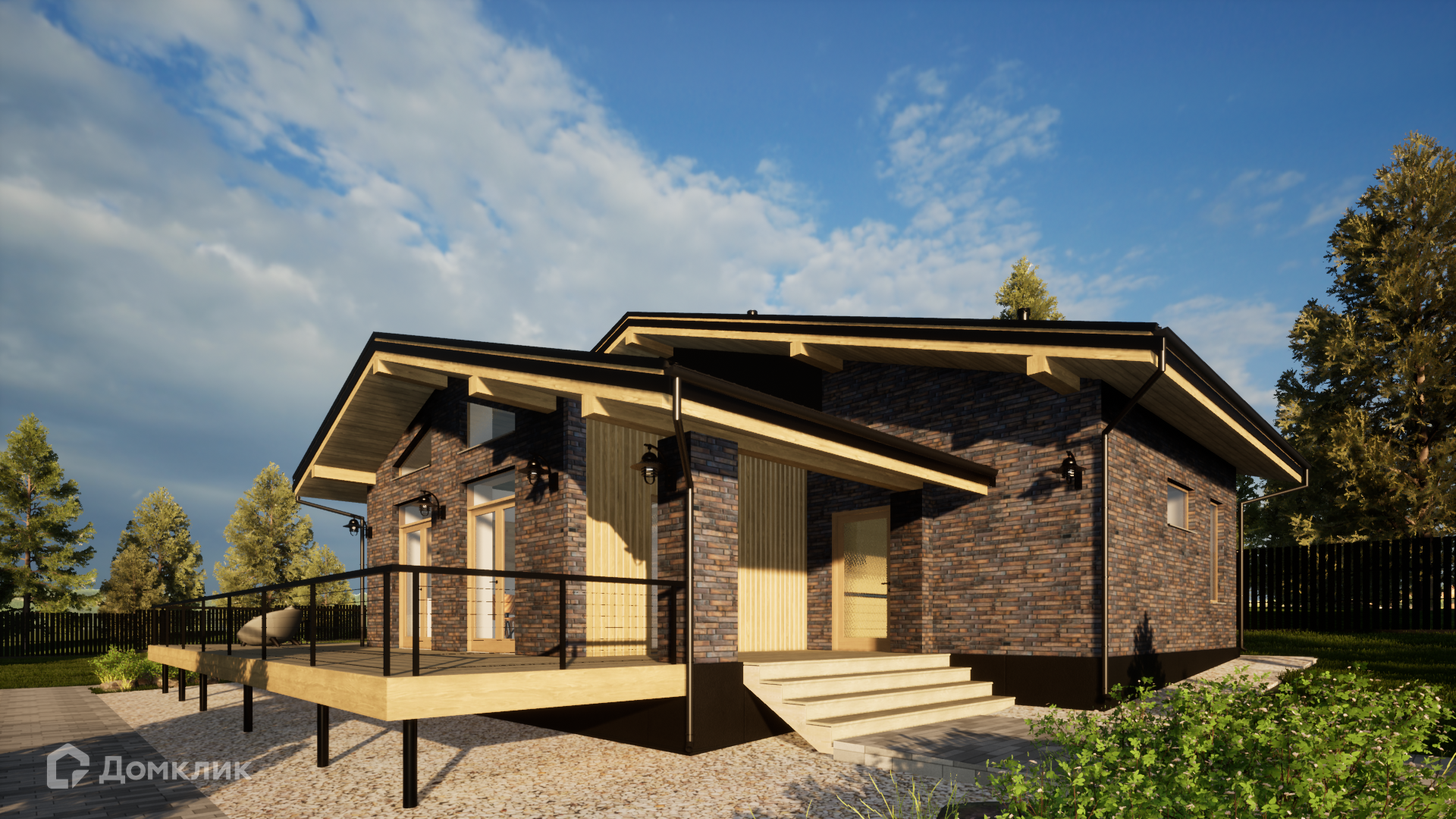 Проект дома «ГБ-084» компании LBM Group из материала Газобетонные блоки площадью 114.61м² под ключ за 8420000₽ в Донецке | 1 этаж, 3 спальни, 2 санузла – Домклик