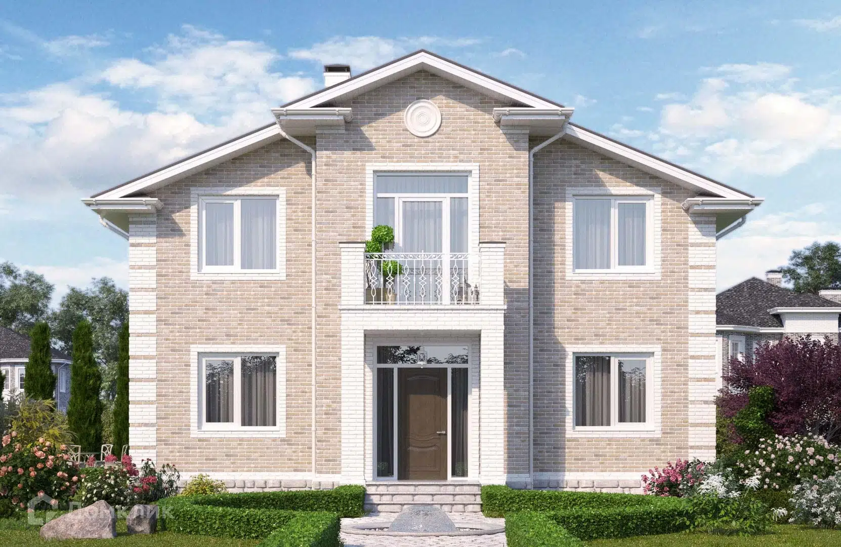 Проект дома «Проект №118» компании Новация из материала Керамические блоки площадью 156м² под ключ за 8580000₽ в Донецке | 2 этажа, 5 спален, 3 санузла – Домклик