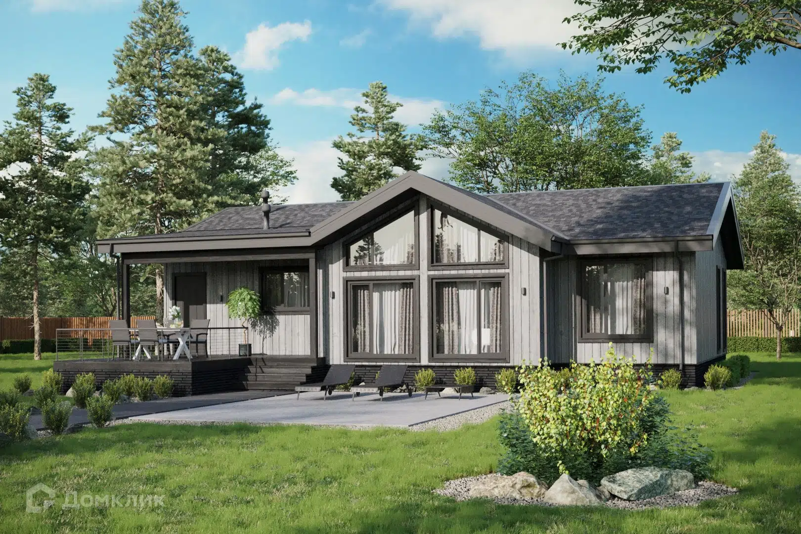 Проект дома «Фединбург» компании ИНТЕЛ ГРУПП из материала Газобетонные блоки площадью 138.5м² под ключ за 8490000₽ в Донецке | 1 этаж, 3 спальни, 2 санузла – Домклик