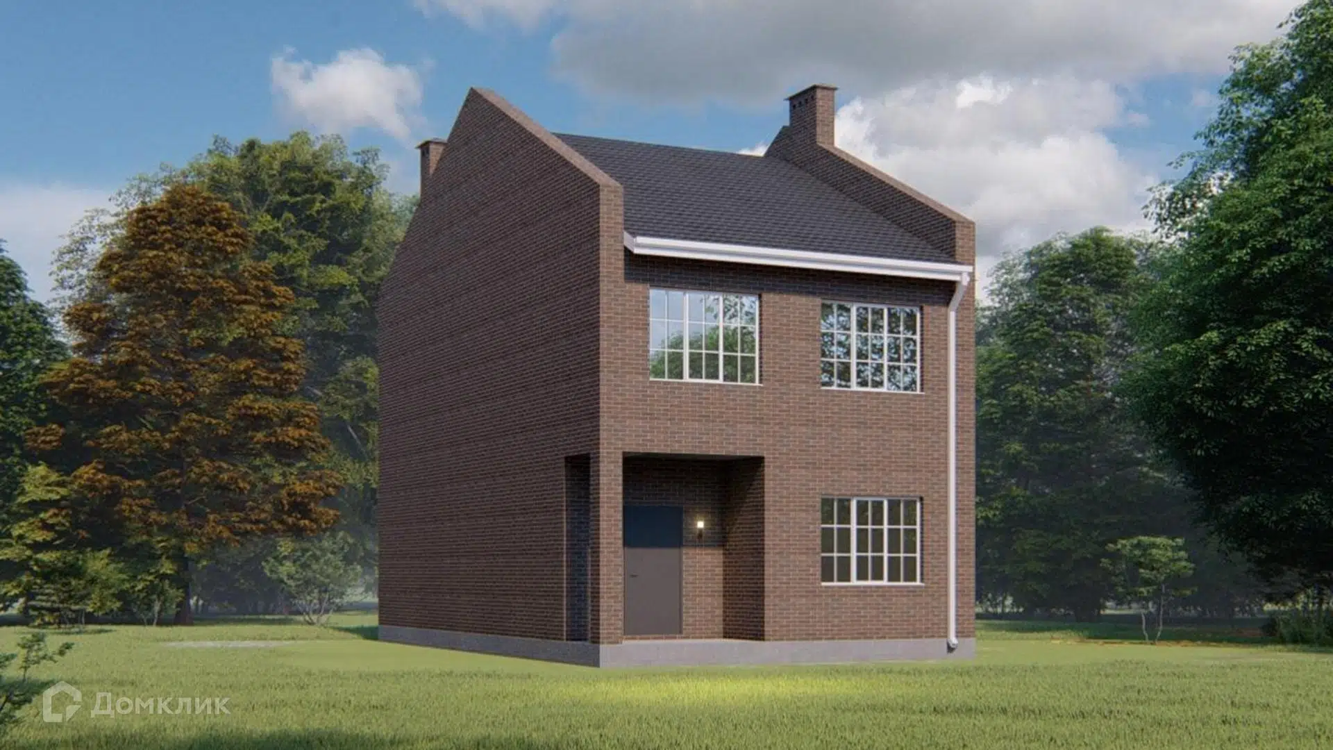 Проект дома «В-1/2025» компании СК Дом-ЮГ из материала Кирпич площадью 84м² под ключ за 8079000₽ в Донецке | 2 этажа, 3 спальни, 2 санузла – Домклик