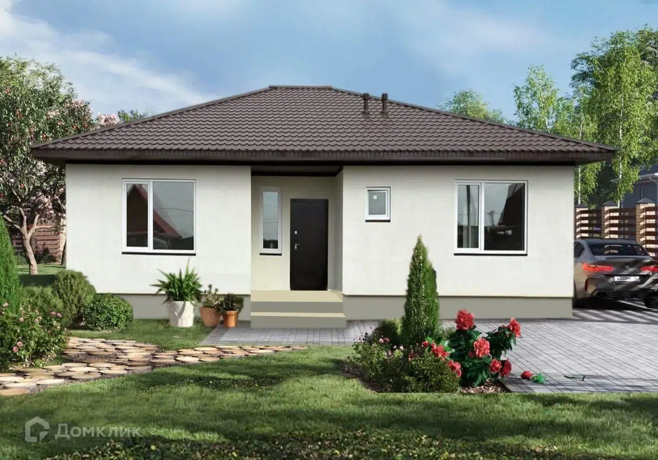 Проект дома «Родина 2» компании ИП Неустроева ОВ из материала Газобетонные блоки площадью 124м² под ключ за 6600000₽ в Донецке | 1 этаж, 3 спальни, 2 санузла – Домклик