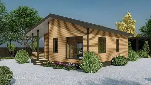 Проект дома «Одноэтажный-МД 73» компании МАГАЗИН ДОМОВ из материала SIP-панели площадью 69м² под ключ за 5641000₽ в Донецке | 1 этаж, 3 спальни, 1 санузел – Домклик