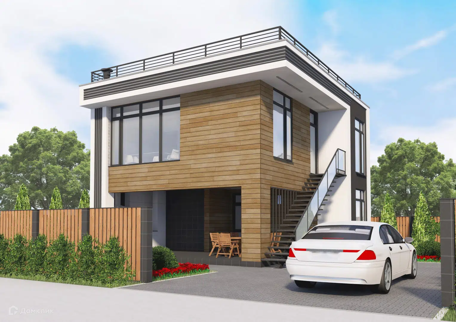 Проект дома «Поиск» компании Сапфир из материала Газобетонные блоки площадью 123м² под ключ за 6950000₽ в Донецке | 2 этажа, 2 спальни, 2 санузла – Домклик