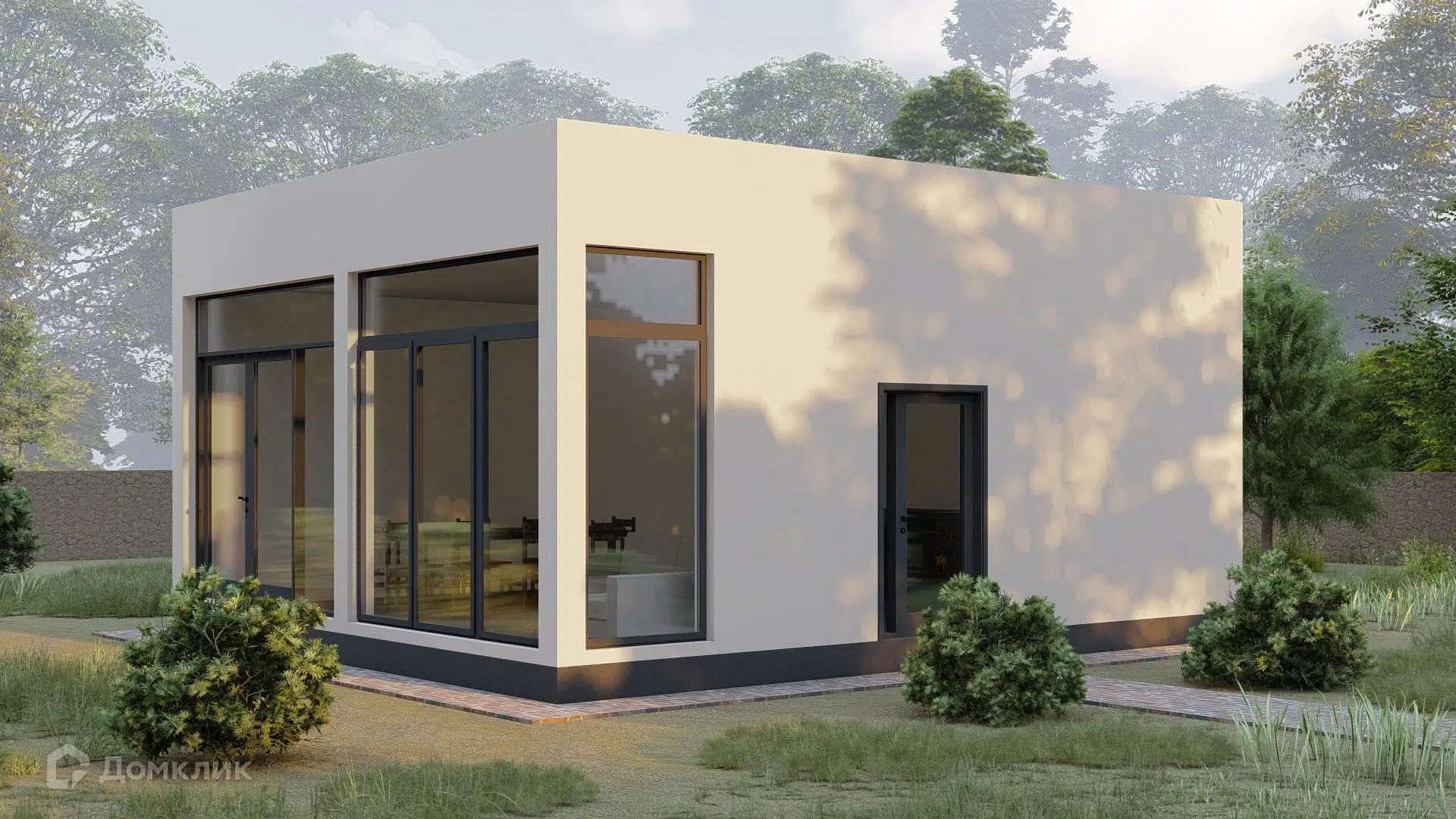 Проект дома «Трансформатор» компании Сапфир из материала Газобетонные блоки площадью 48м² под ключ за 4365000₽ в Донецке | 1 этаж, 1 спальня, 1 санузел – Домклик