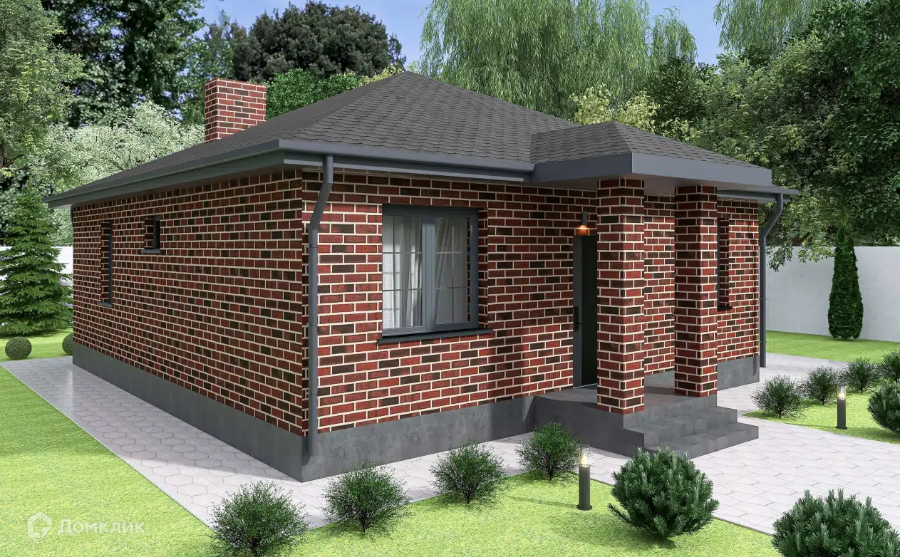 Проект дома «А-9» компании ООО «СФЕРА ПЛЮС» из материала Газобетонные блоки площадью 78м² под ключ за 4800000₽ в Донецке | 1 этаж, 3 спальни, 1 санузел – Домклик