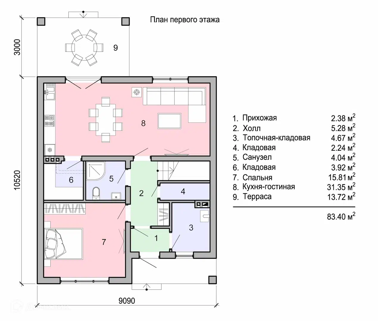 Планировка 1 этаж этажа