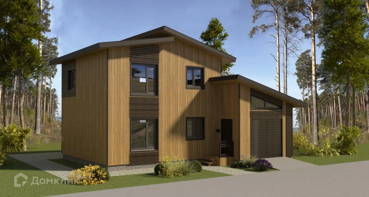 Проект дома «SB-98» компании Саха Билдинг из материала Каркасный дом площадью 126м² под ключ за 7350000₽ в Луганске | 2 этажа, 3 спальни, 2 санузла – Домклик