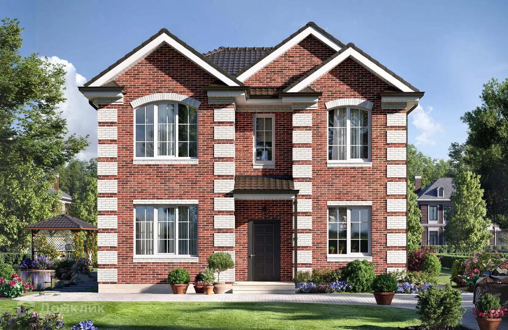 Проект дома «Проект №306-1» компании Новация из материала Керамические блоки площадью 156м² под ключ за 8580000₽ в Донецке | 2 этажа, 4 спальни, 2 санузла – Домклик