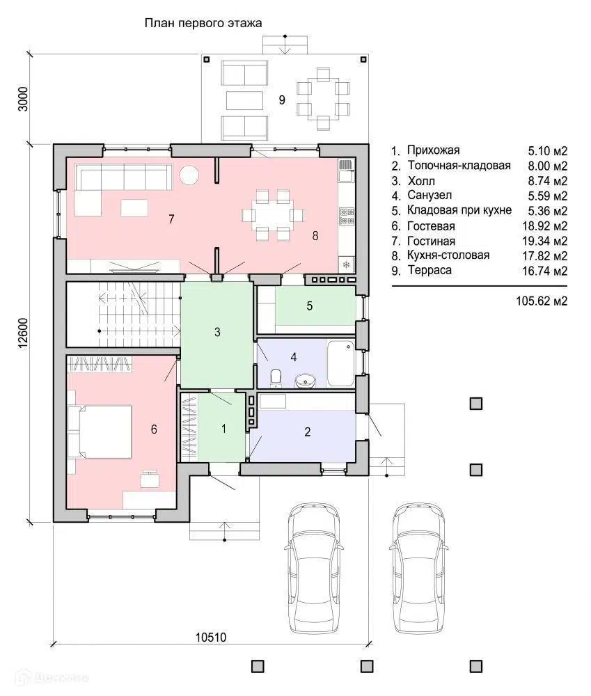 Планировка 1 этаж этажа