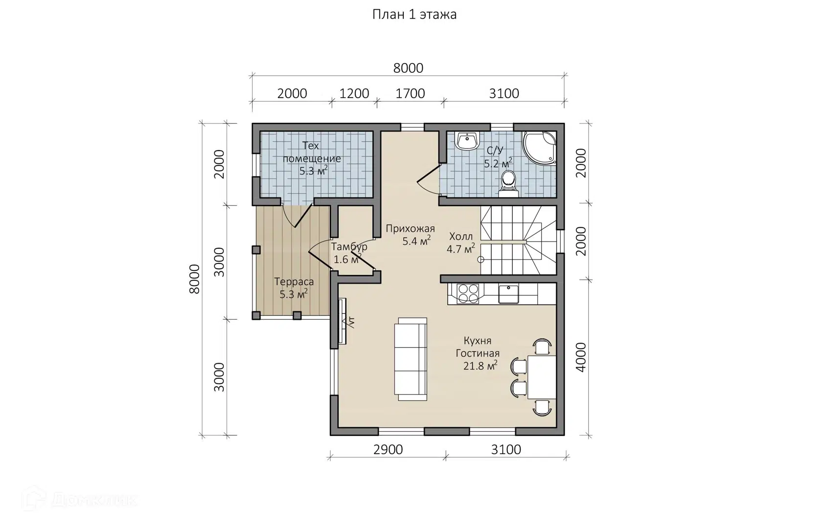 Планировка 1 этаж этажа