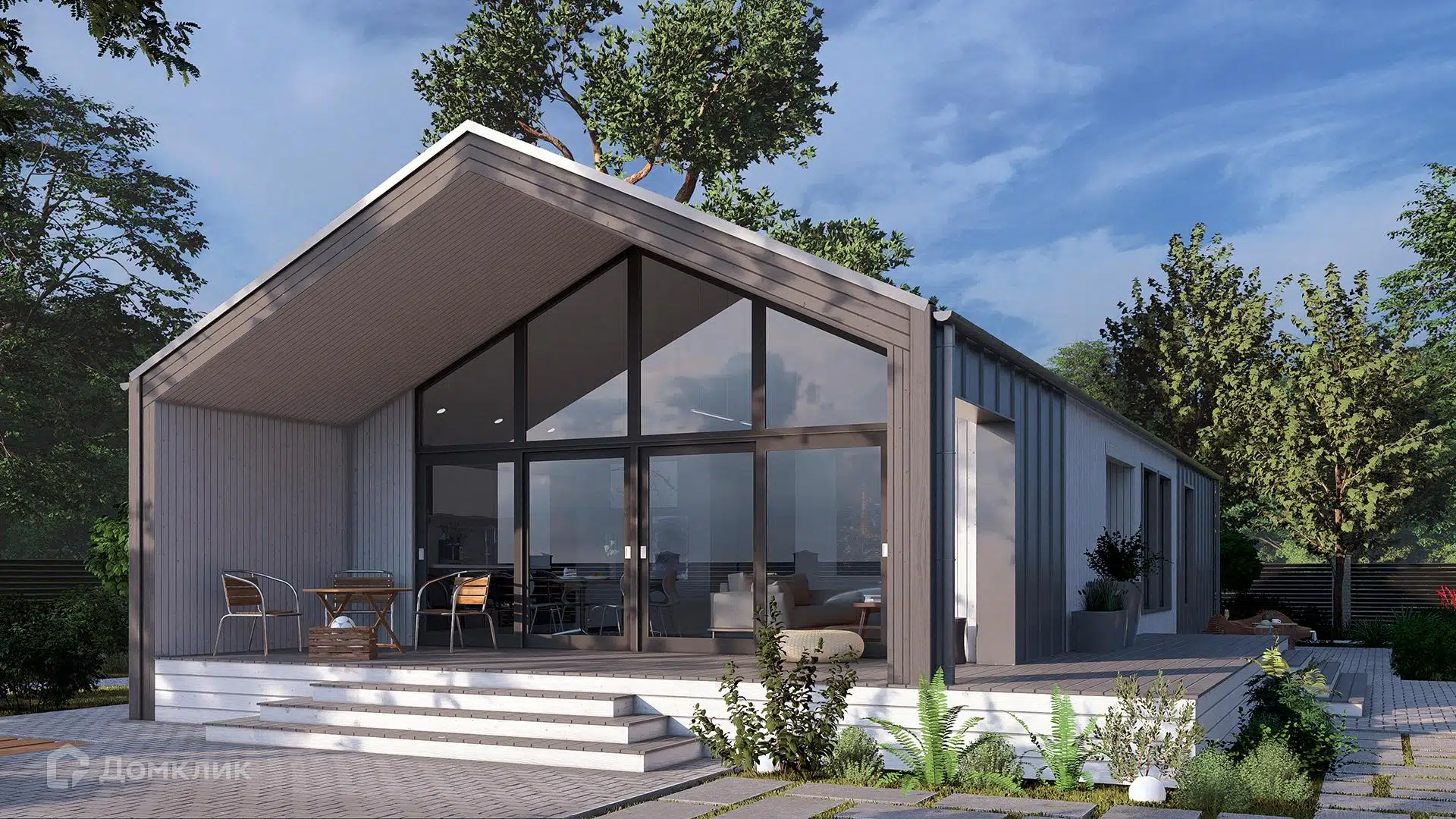 Проект дома «СВОЙ 143» компании СВОЙ из материала Каркасный дом площадью 140м² под ключ за 8008273₽ в Луганске | 1 этаж, 3 спальни, 2 санузла – Домклик