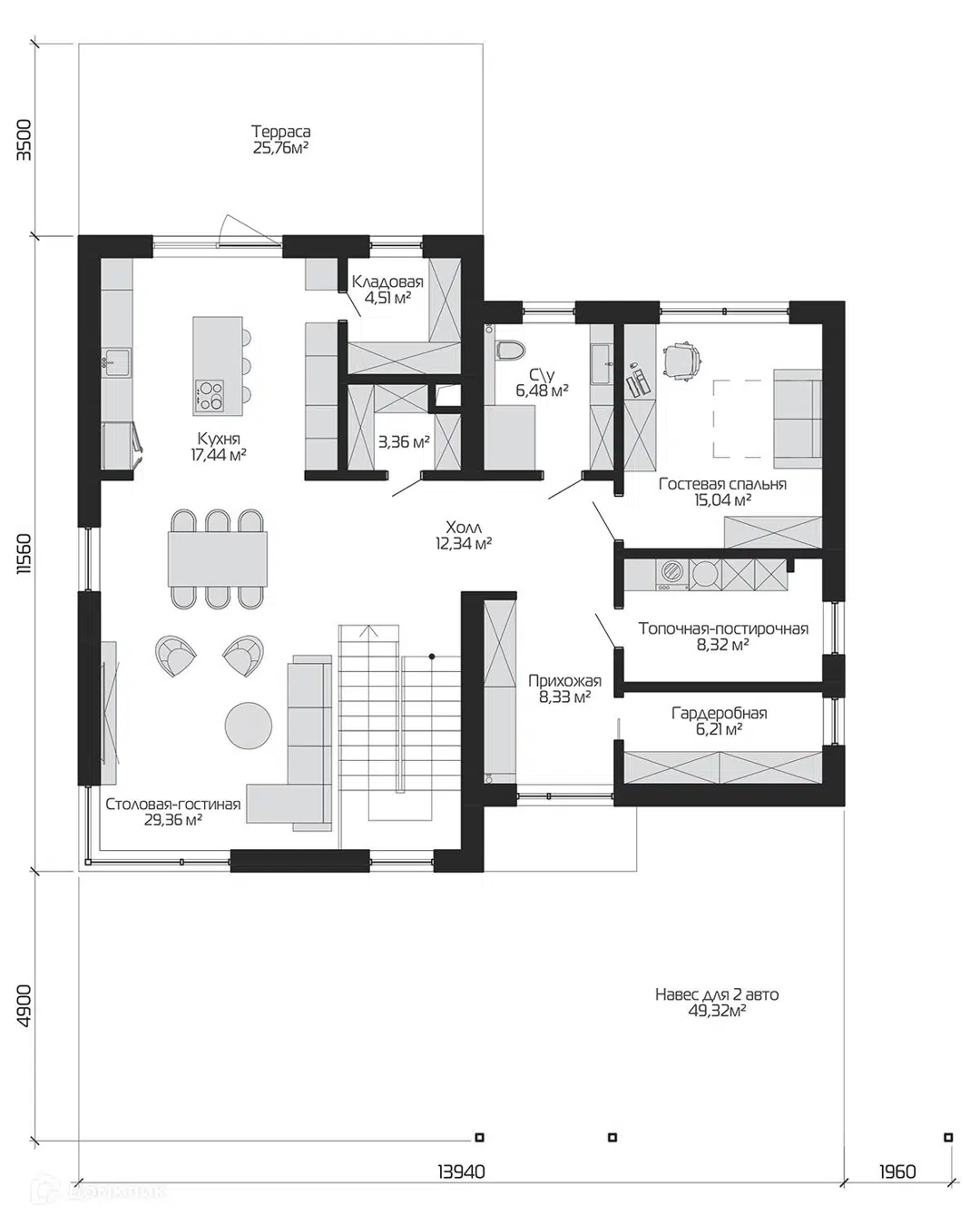 Планировка 1 этаж этажа