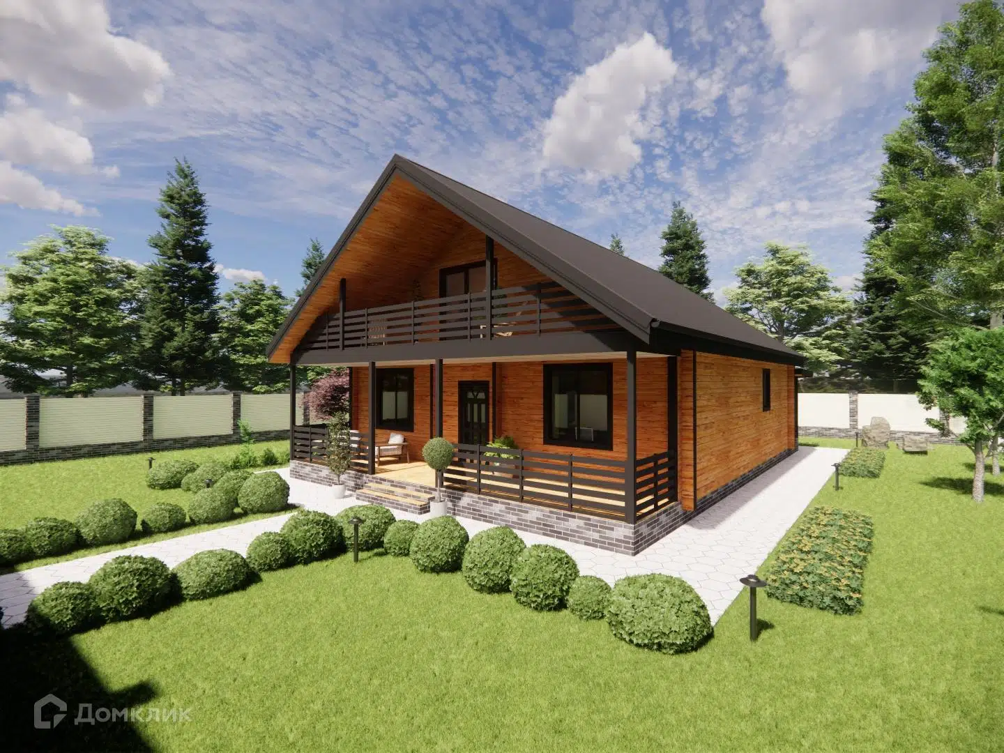 Проект дома «Загородный» компании ИП Зуева Марина Аркадьевна из материала Брус естественной влажности площадью 101м² под ключ за 6500000₽ в Донецке | 1 этаж, 3 спальни, 2 санузла – Домклик