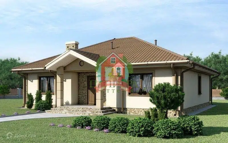 Проект дома «Дом Лотто» компании ООО МногоДом из материала Каркасный дом площадью 100м² под ключ за 4700000₽ в Донецке | 1 этаж, 3 спальни, 1 санузел – Домклик