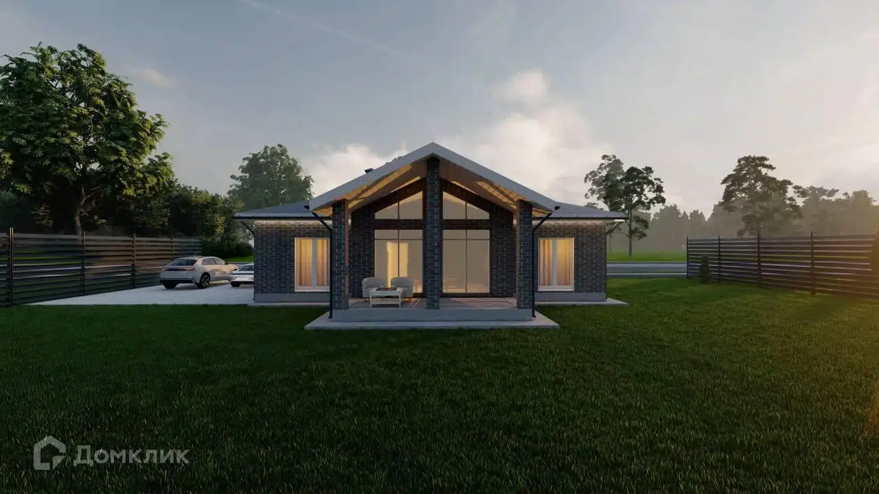 Проект дома «Дом со вторым светом» компании ООО «ЕРОСН» из материала Кирпич площадью 114м² под ключ за 6270000₽ в Луганске | 1 этаж, 3 спальни, 2 санузла – Домклик