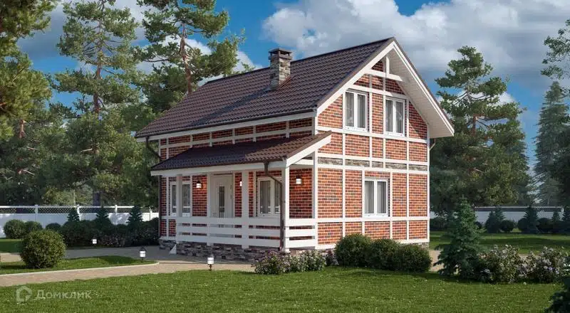 Проект дома «Дом из СИП панелей 6х8-21С» компании ООО «ДОМ СТРОЙ» из материала SIP-панели площадью 102.24м² под ключ за 2577000₽ в Донецке | 2 этажа, 4 спальни, 1 санузел – Домклик