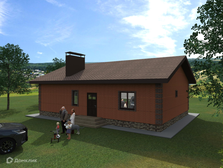 Проект дома «Бруно» компании Качественный дом из материала Газобетонные блоки площадью 106.6м² под ключ за 6147540₽ в Донецке | 1 этаж, 5 спален, 2 санузла – Домклик