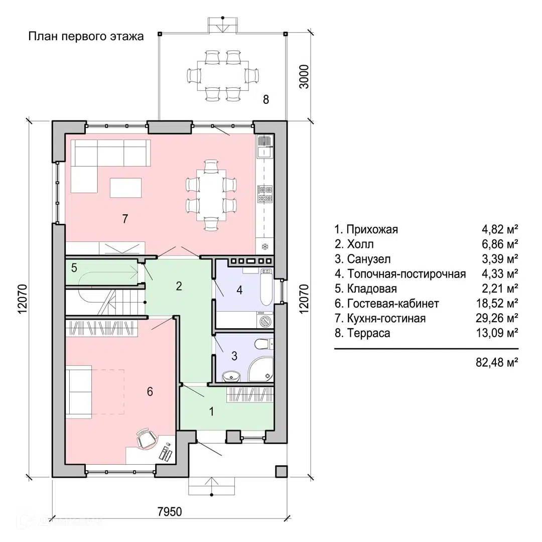 Планировка 1 этаж этажа