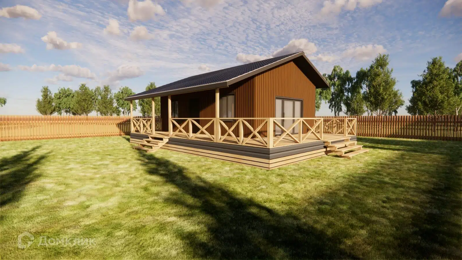 Проект дома «ДКТ-Энергия» компании ИП Танский Д. С. (Евростиль) из материала Каркасный дом площадью 87.1м² под ключ за 6566000₽ в Донецке | 1 этаж, 2 спальни, 1 санузел – Домклик