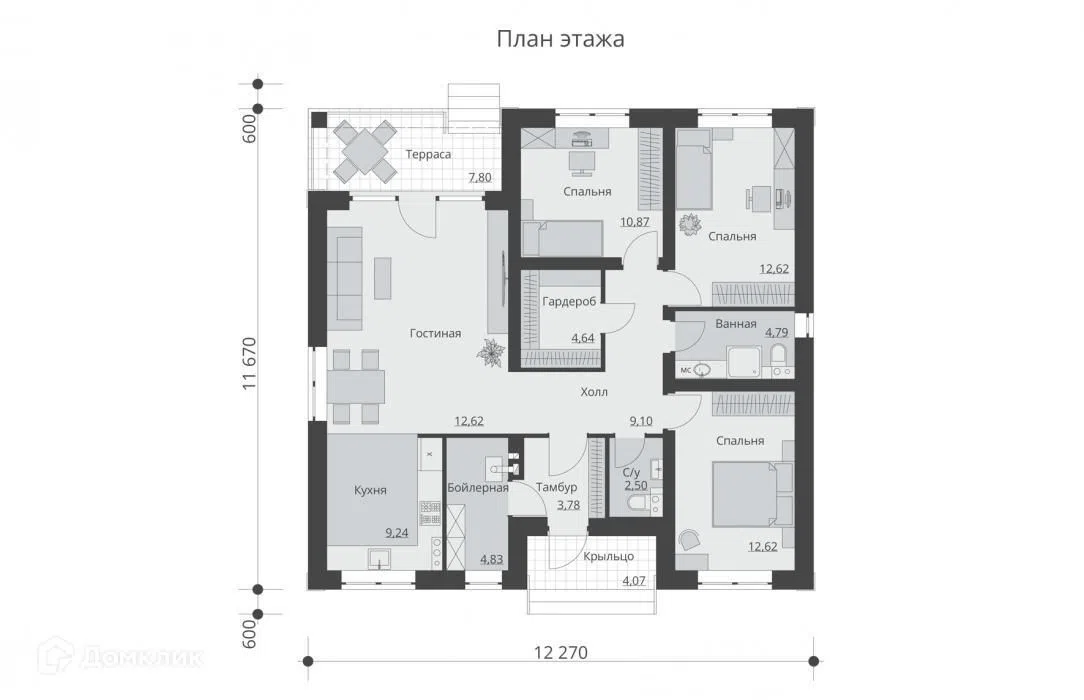 Планировка 1 этаж этажа