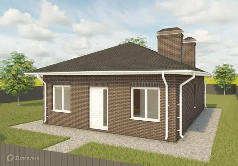 Проект дома «С7» компании ДомСтрой из материала Кирпич площадью 79.4м² под ключ за 4128000₽ в Донецке | 1 этаж, 3 спальни, 1 санузел – Домклик