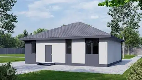 Проект дома «Комфорт 106» компании ООО «Биэм-Недвижимость» из материала Бетонные блоки площадью 105.6м² под ключ за 9925000₽ в Луганске | 1 этаж, 3 спальни, 1 санузел – Домклик