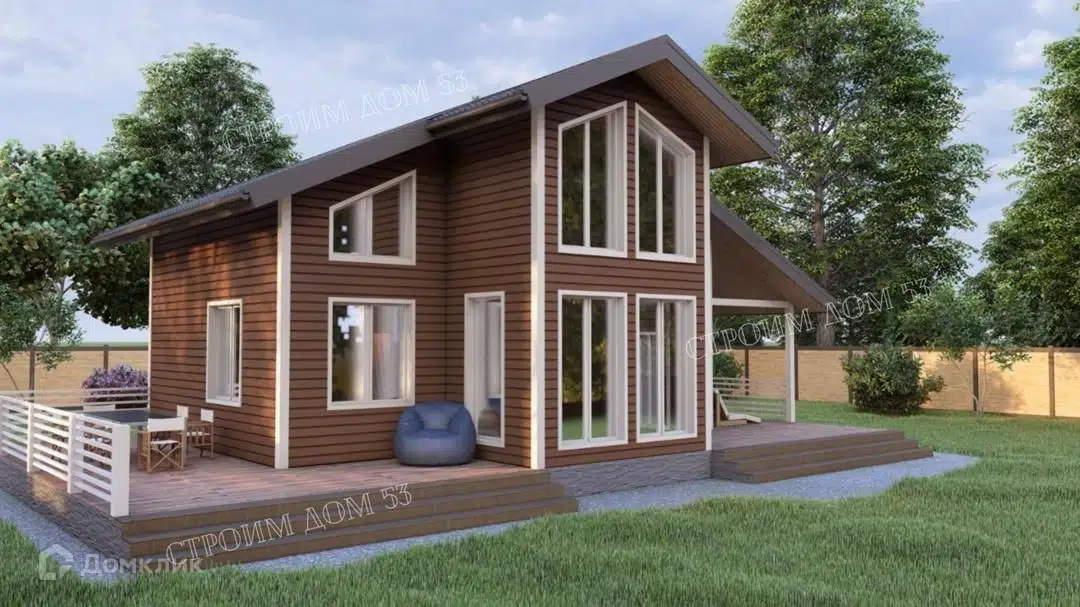 Проект дома «Двухэтажный каркасный дом 10х9м КД-31» компании СК Строим Дом 53 из материала Каркасный дом площадью 161.6м² под ключ за 5035000₽ в Донецке | 2 этажа, 3 спальни, 2 санузла – Домклик