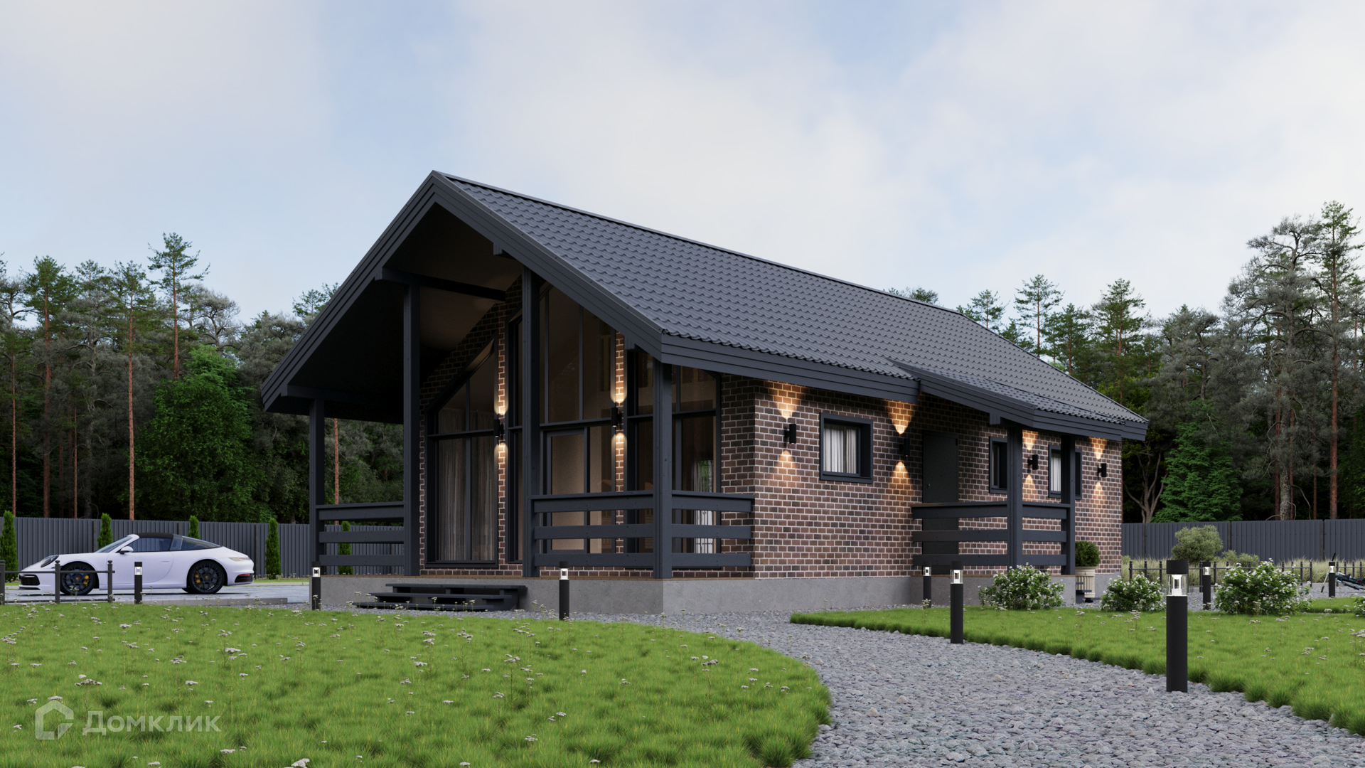 Проект дома «Мия» компании ООО «Комфорт-Проект» из материала Каркасный дом площадью 85м² под ключ за 4490000₽ в Луганске | 2 этажа, 3 спальни, 1 санузел – Домклик