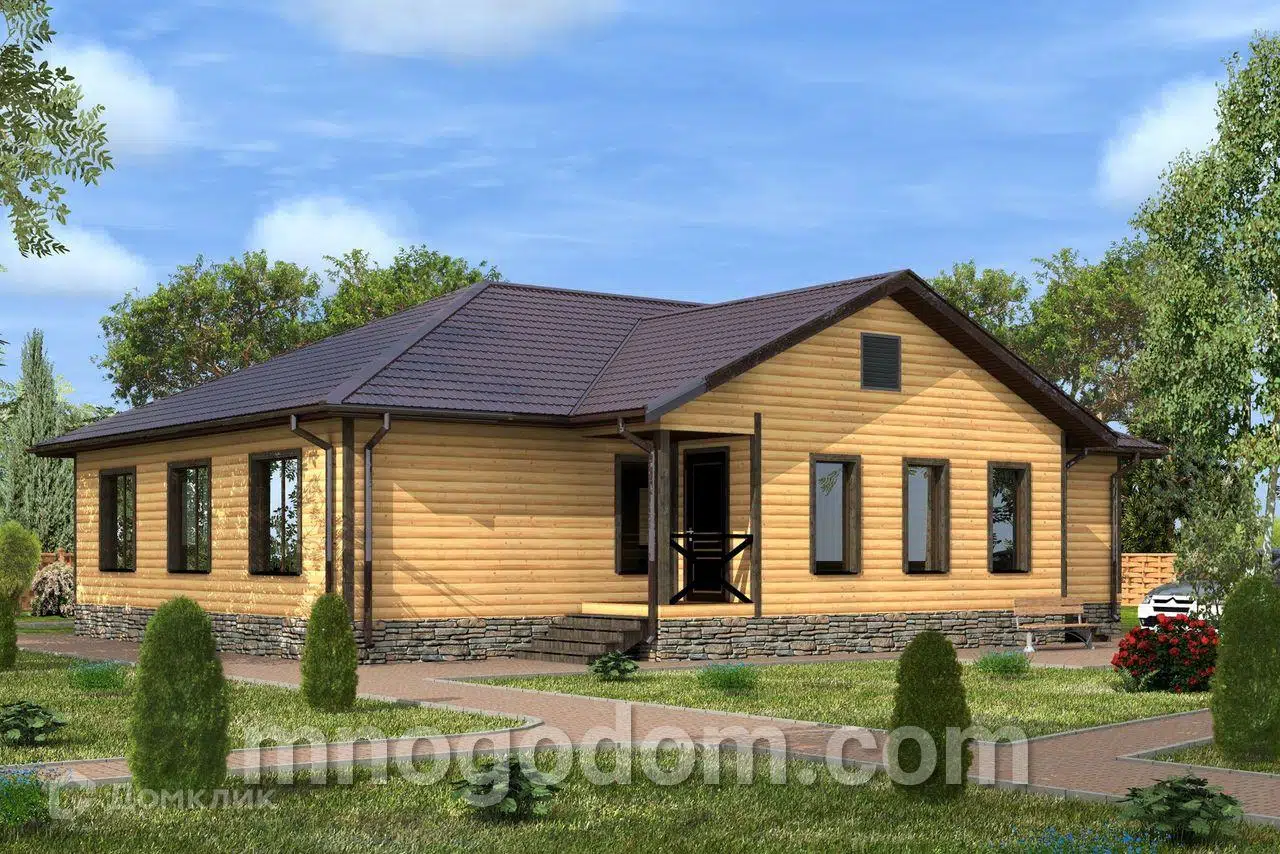 Проект дома «Дом Рафаэль» компании ООО МногоДом из материала Каркасный дом площадью 169м² под ключ за 7943000₽ в Донецке | 1 этаж, 3 спальни, 1 санузел – Домклик