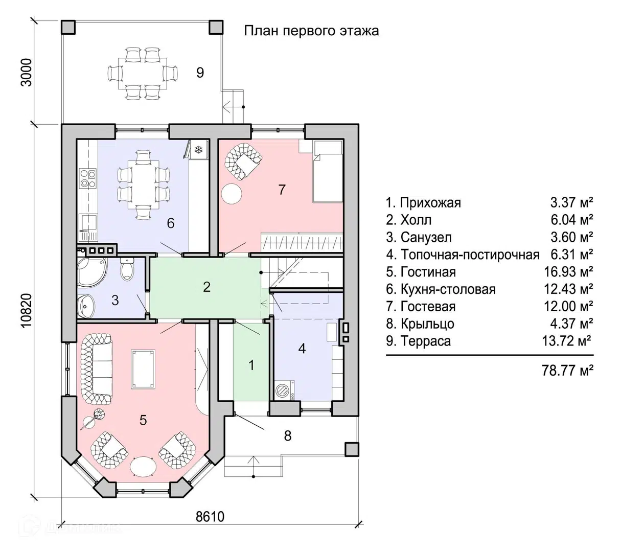 Планировка 1 этаж этажа
