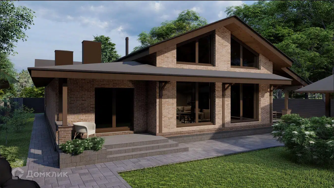 Проект дома «Эталон_237» компании эталонстройдом из материала Газобетонные блоки площадью 237м² под ключ за 16225000₽ в Луганске | 1 этаж, 4 спальни, 2 санузла – Домклик