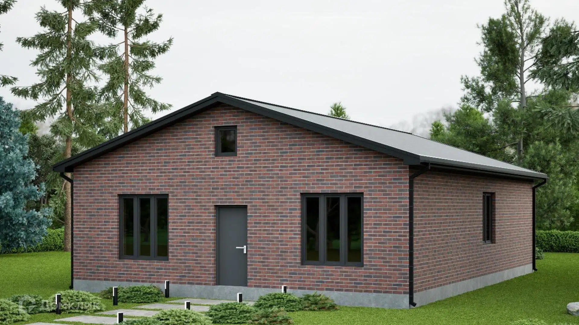 Проект дома «Стиль жизни 5, 109.8 (109.8)» компании СК НА ВЕКА из материала Газобетонные блоки площадью 109.8м² под ключ за 6000000₽ в Донецке | 1 этаж, 3 спальни, 2 санузла – Домклик