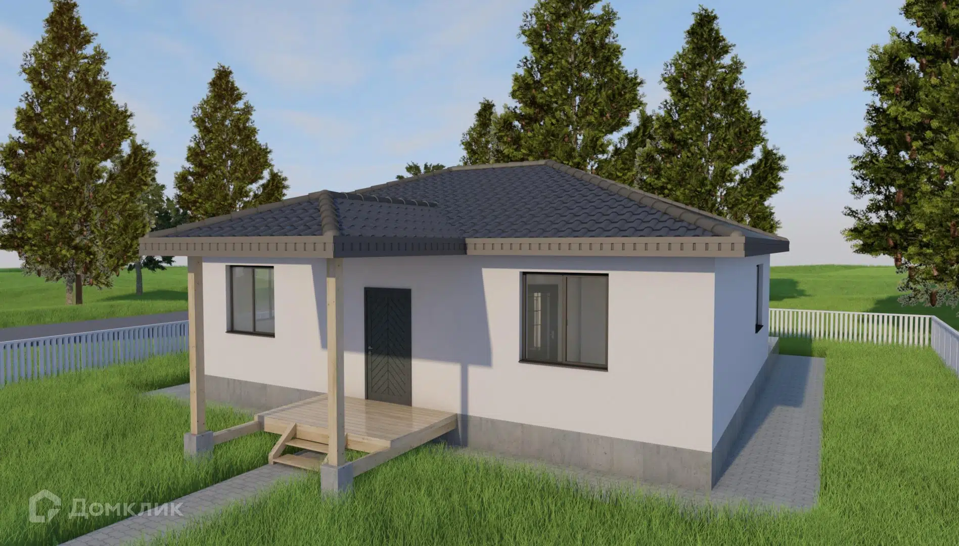 Проект дома «СФ 83/Т» компании ООО «НОВОПАШИН» из материала Газобетонные блоки площадью 128.2м² под ключ за 7560000₽ в Донецке | 1 этаж, 3 спальни, 2 санузла – Домклик