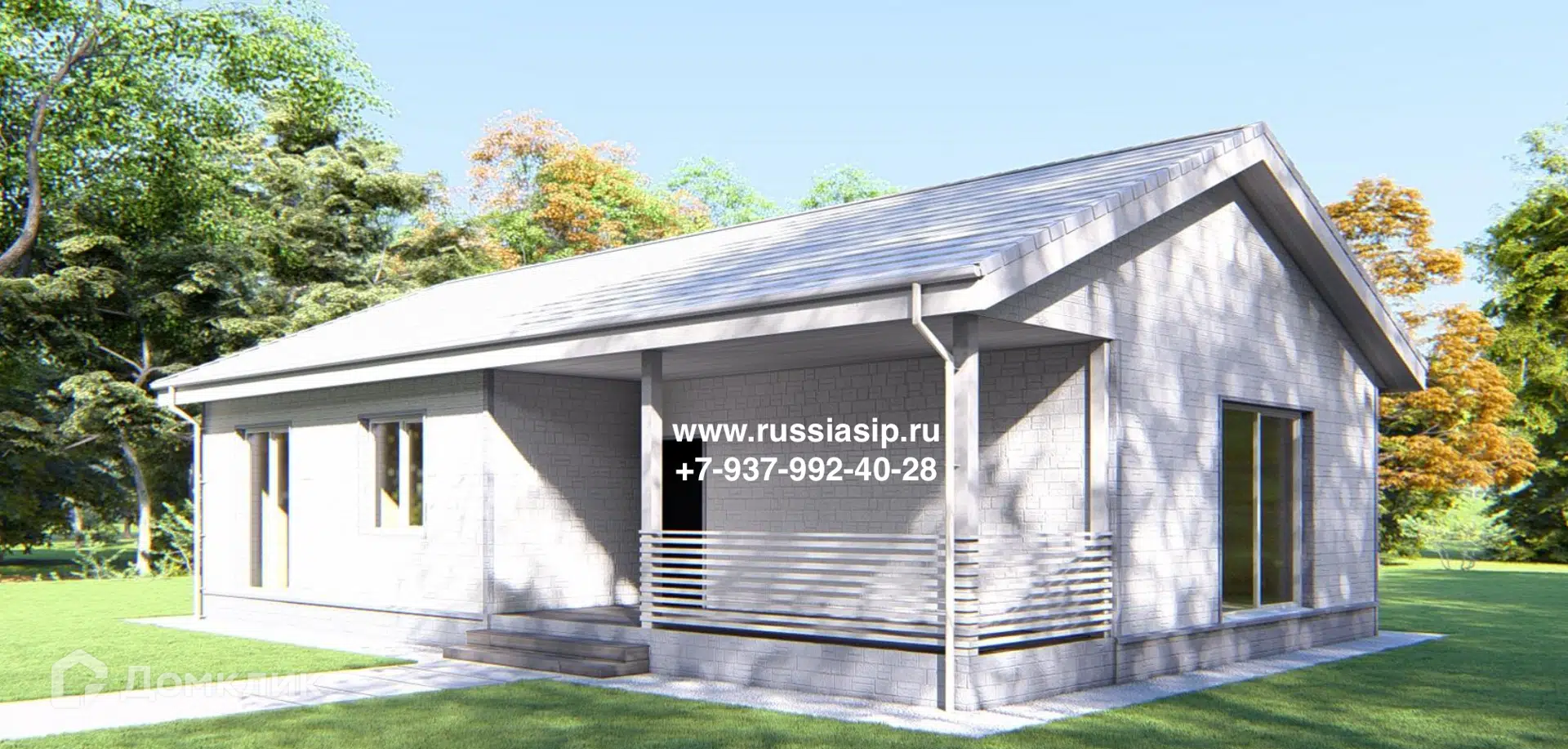 Проект дома «НЯГАНЬ 2025» компании Ассоциация СИП из материала SIP-панели площадью 125м² под ключ за 4375000₽ в Донецке | 1 этаж, 3 спальни, 2 санузла – Домклик