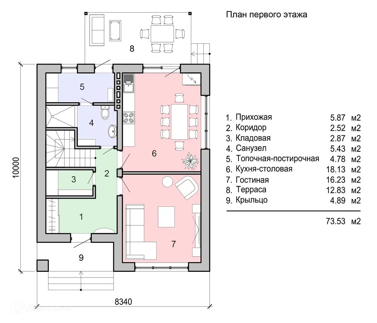 Планировка 1 этаж этажа