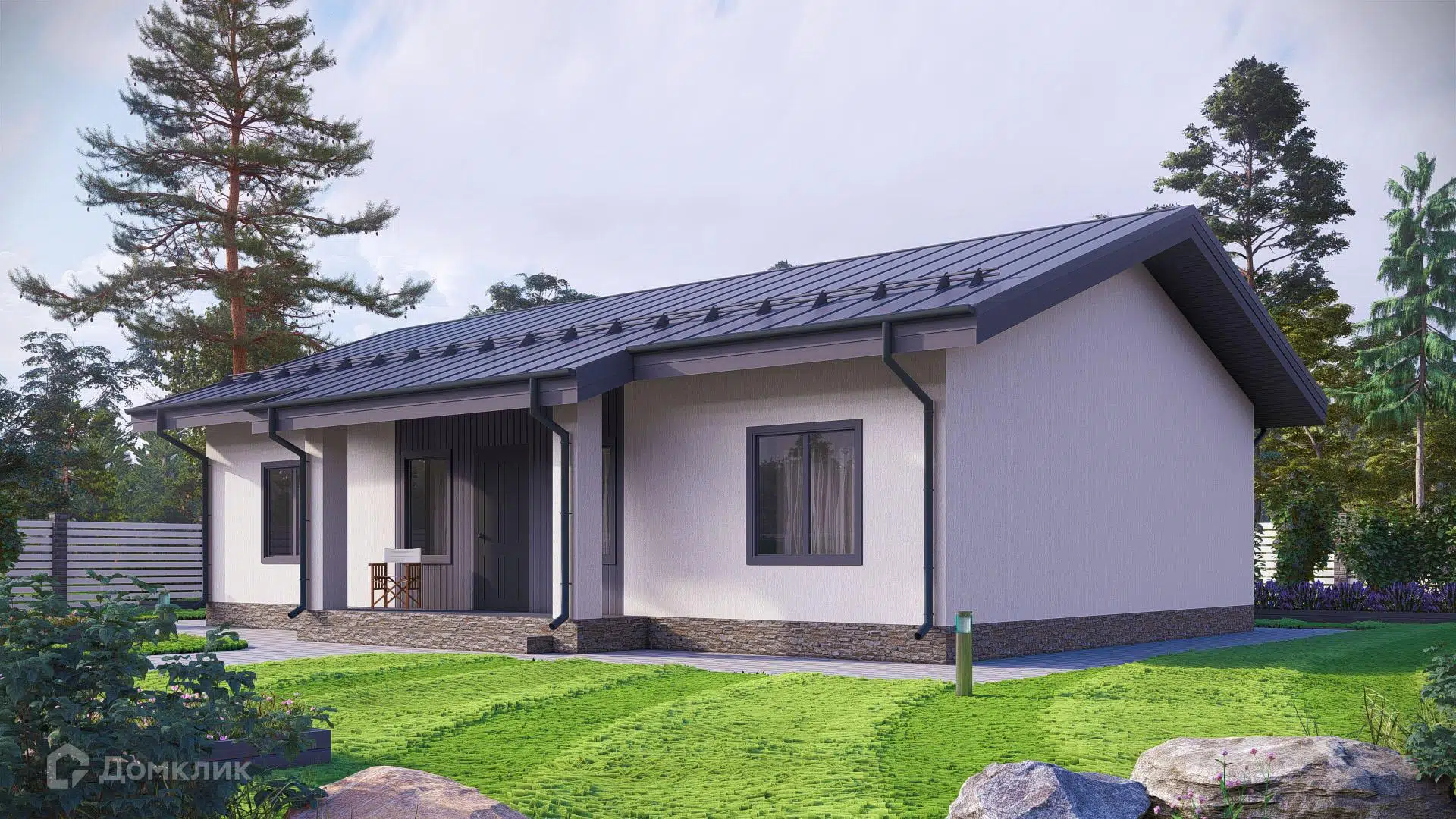 Проект дома «Стиль L123» компании Жилстройгрупп из материала Газобетонные блоки площадью 123м² под ключ за 6235000₽ в Донецке | 1 этаж, 3 спальни, 2 санузла – Домклик