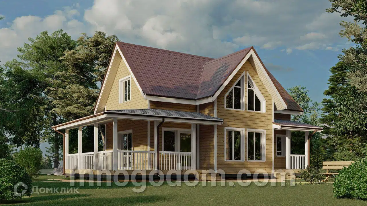 Проект дома «Дом Джекстон» компании ООО МногоДом из материала Каркасный дом площадью 140м² под ключ за 5180000₽ в Донецке | 2 этажа, 3 спальни, 2 санузла – Домклик