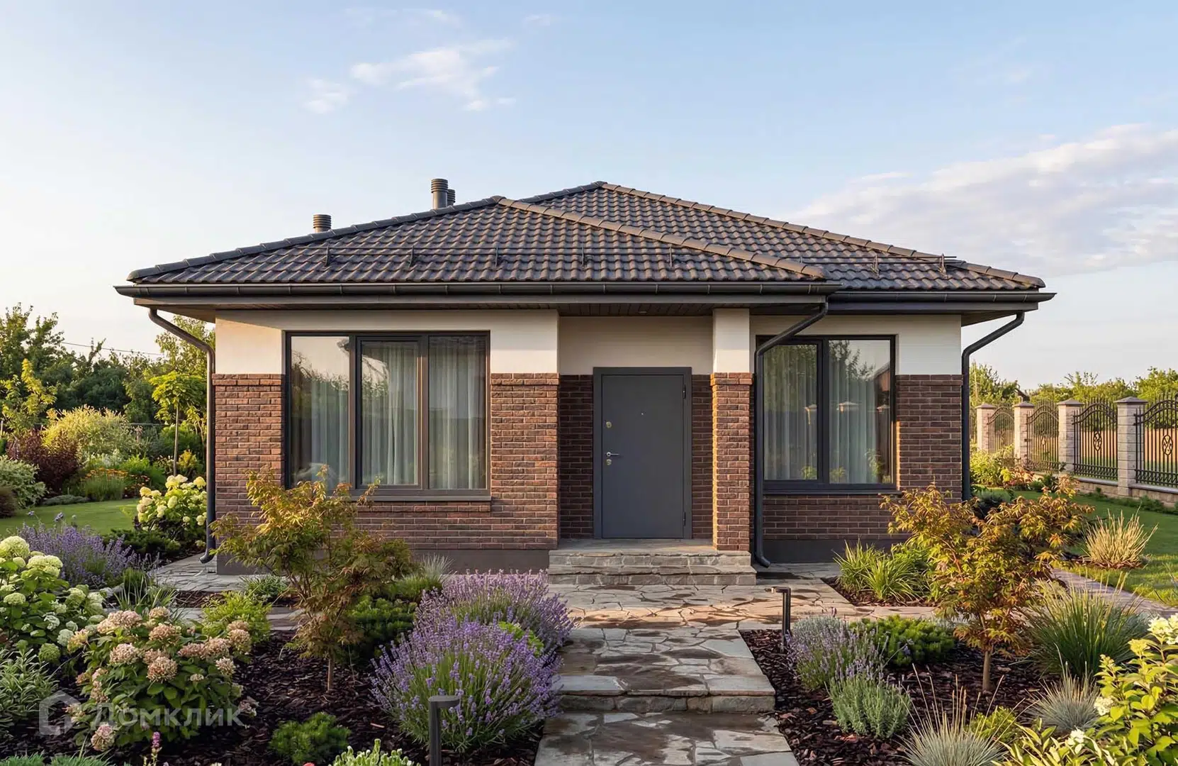 Проект дома «Проект №449» компании Новация из материала Керамические блоки площадью 91м² под ключ за 5989000₽ в Донецке | 1 этаж, 3 спальни, 2 санузла – Домклик