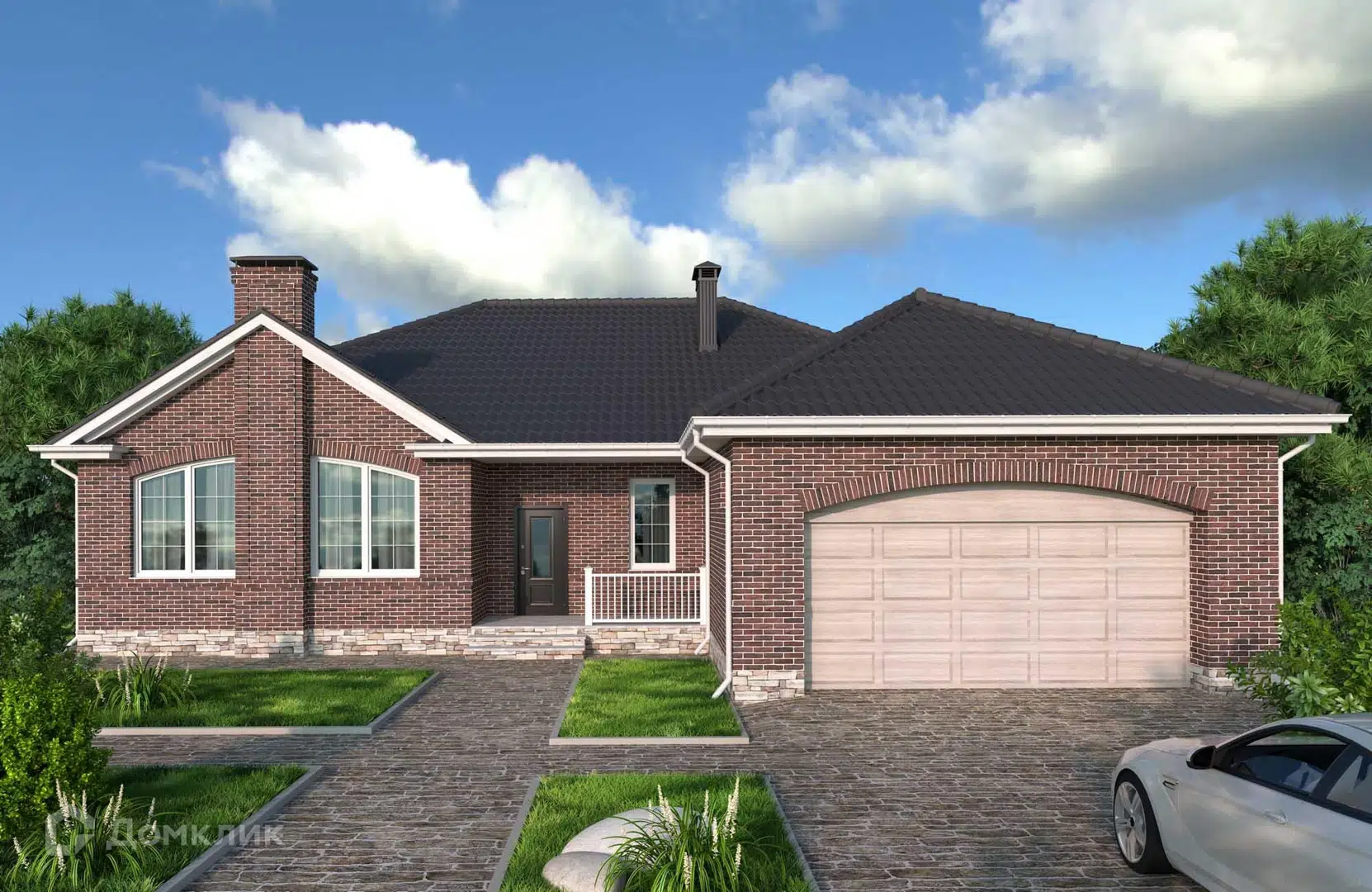 Проект дома «Проект №276» компании Новация из материала Керамические блоки площадью 228м² под ключ за 12600000₽ в Донецке | 1 этаж, 4 спальни, 3 санузла – Домклик