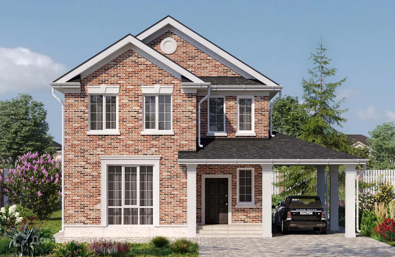 Проект дома «Проект №206» компании Новация из материала Керамические блоки площадью 163м² под ключ за 8973250₽ в Донецке | 2 этажа, 4 спальни, 2 санузла – Домклик