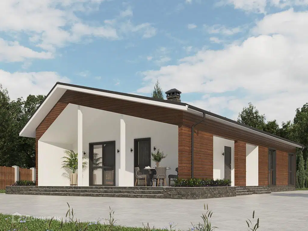 Проект дома «Миссиссога» компании Вигвам.ру из материала Каркасный дом площадью 140.9м² под ключ за 7835378₽ в Донецке | 1 этаж, 3 спальни, 2 санузла – Домклик