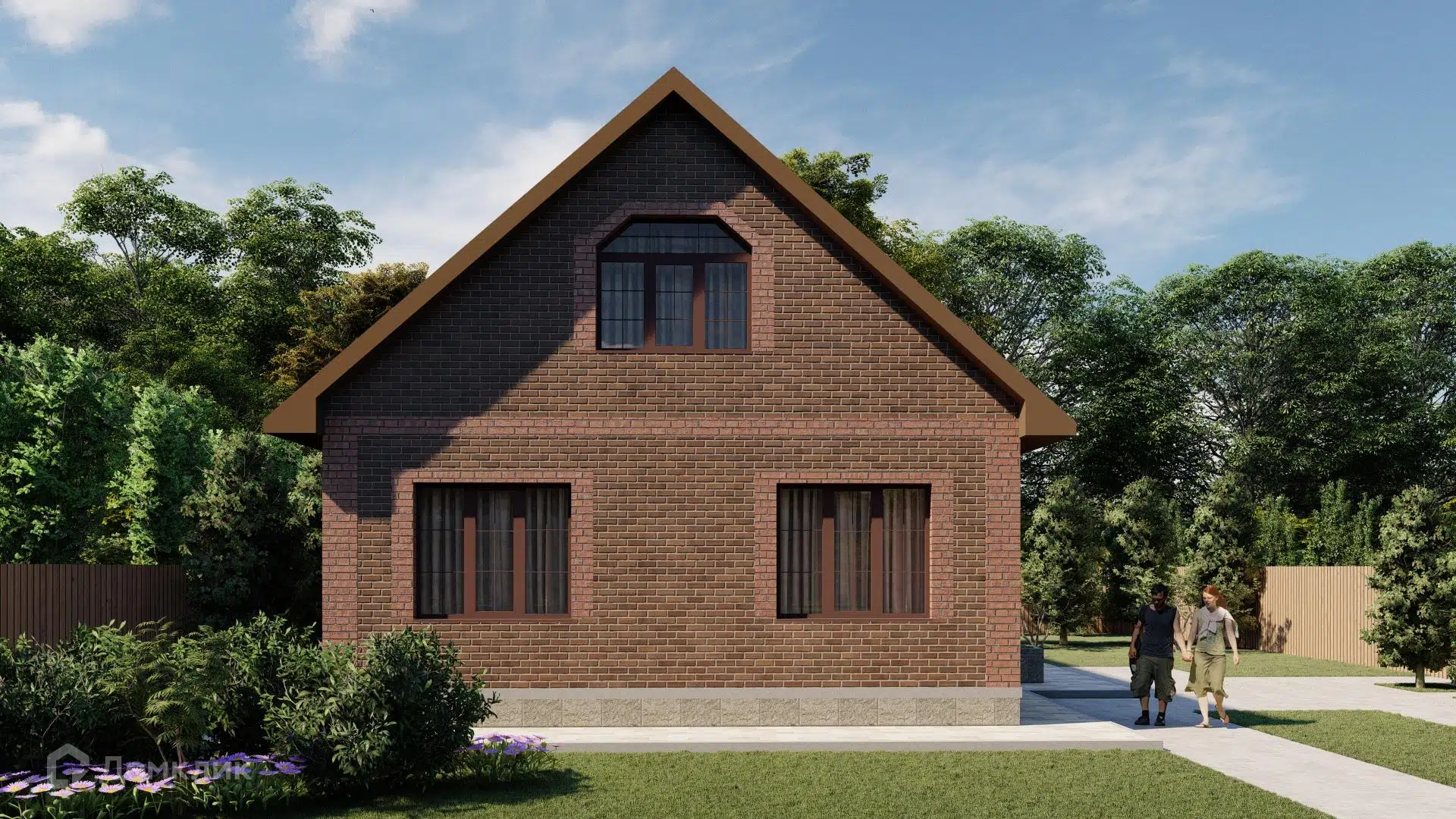 Проект дома «Дом двухэтажный 103 кв.м.» компании ИП Гордиенко СН из материала Газобетонные блоки площадью 103м² под ключ за 4732000₽ в Донецке | 2 этажа, 4 спальни, 1 санузел – Домклик