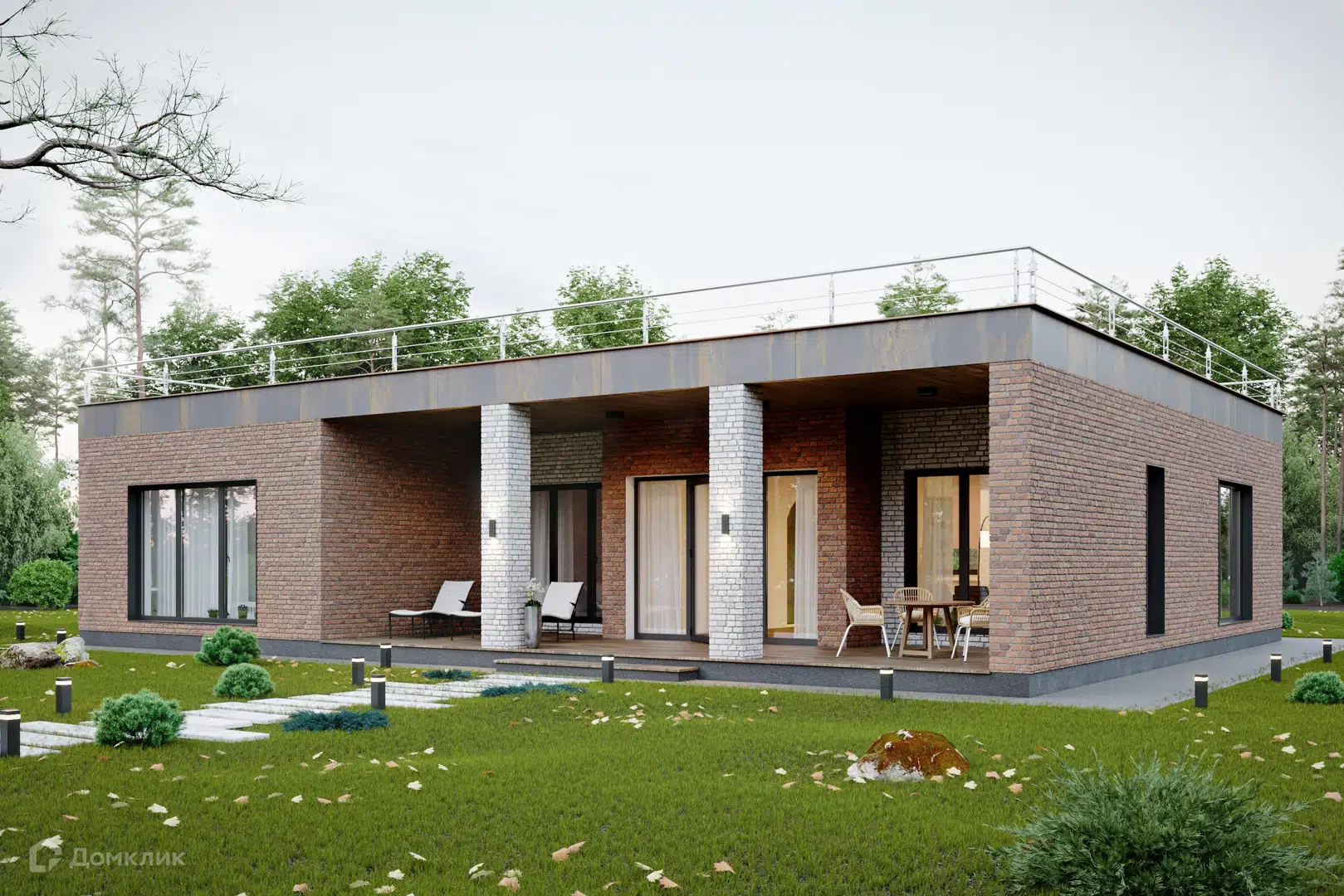 Проект дома «Бран Балл 250» компании ООО «Комфорт-Проект» из материала Газосиликатные блоки площадью 206м² под ключ за 14736000₽ в Луганске | 1 этаж, 3 спальни, 3 санузла – Домклик