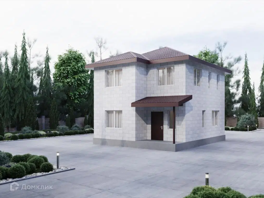 Проект дома «Рассвет-ИД» компании Вигвам.ру из материала Газобетонные блоки площадью 98.2м² под ключ за 8260000₽ в Донецке | 2 этажа, 4 спальни, 3 санузла – Домклик