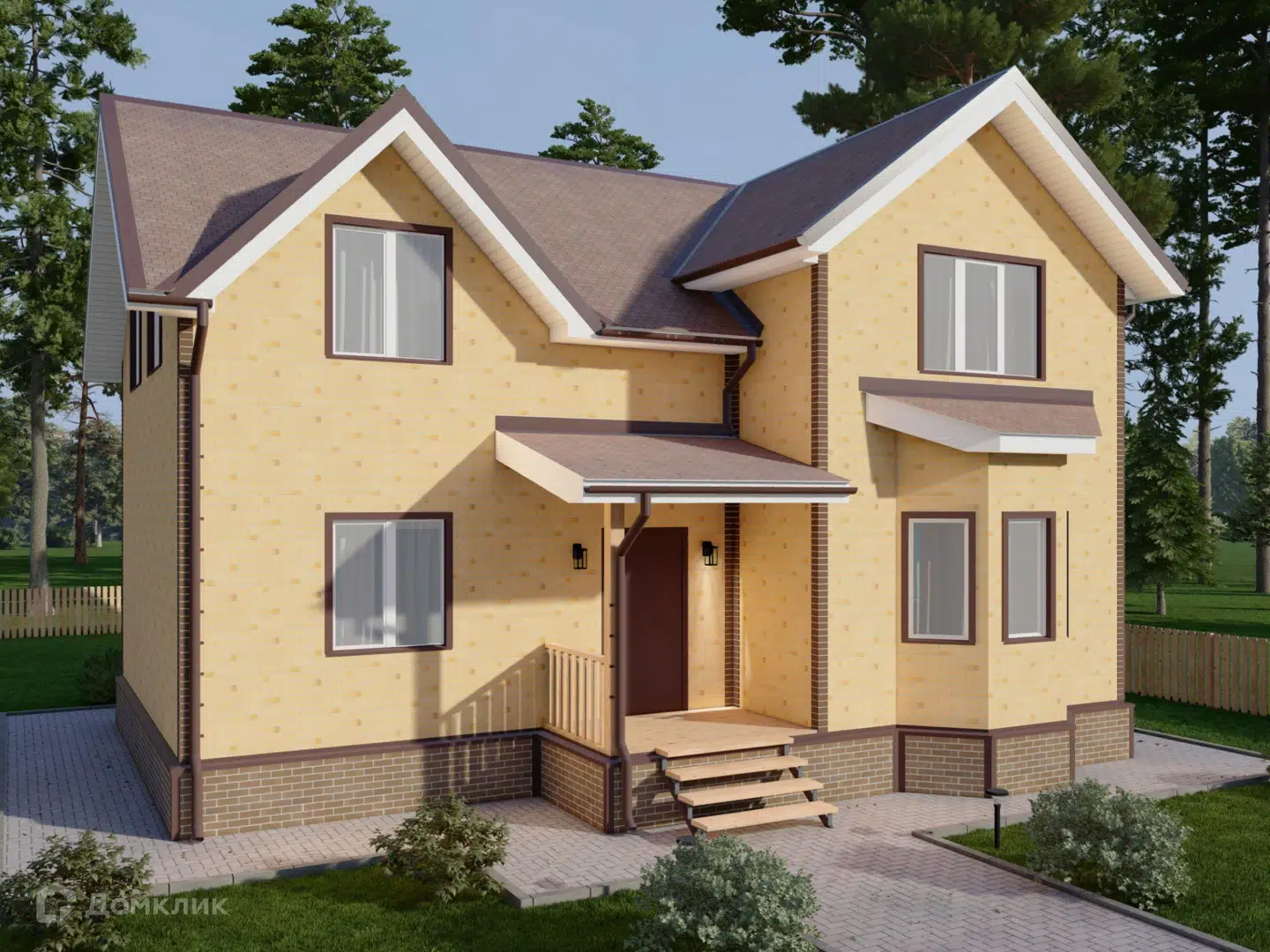 Проект дома «Проект "Бета"» компании Альфа SIP из материала SIP-панели площадью 178м² под ключ за 4253292₽ в Донецке | 2 этажа, 4 спальни, 2 санузла – Домклик