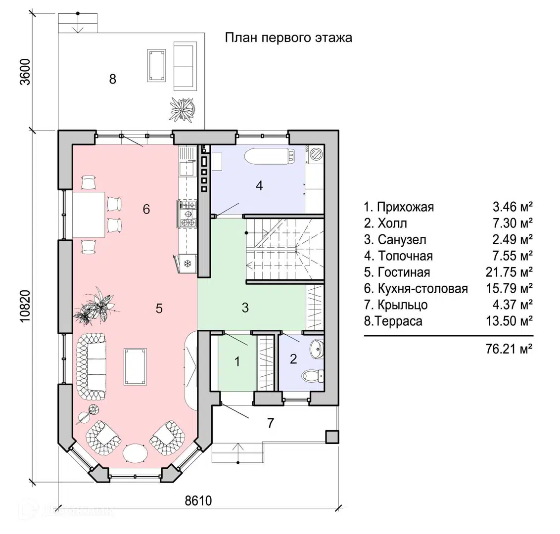 Планировка 1 этаж этажа