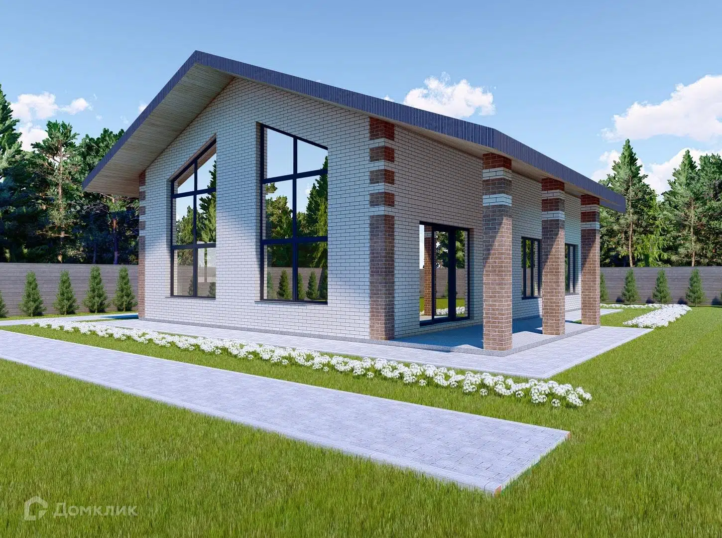 Проект дома «РИА - М -194 Горы» компании ИП Ратников И.А. из материала Газобетонные блоки площадью 194м² под ключ за 5209500₽ в Луганске | 2 этажа, 3 спальни, 1 санузел – Домклик